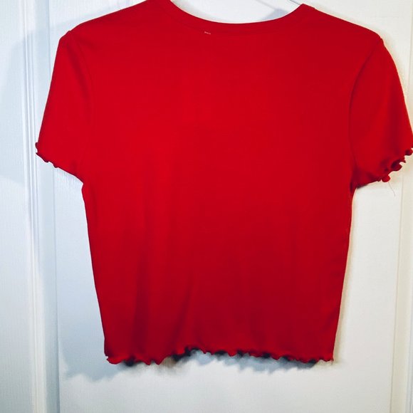 Coca-Cola Cropped T-Shirt, Size XL (Jr.), Red - Picture 2 of 8